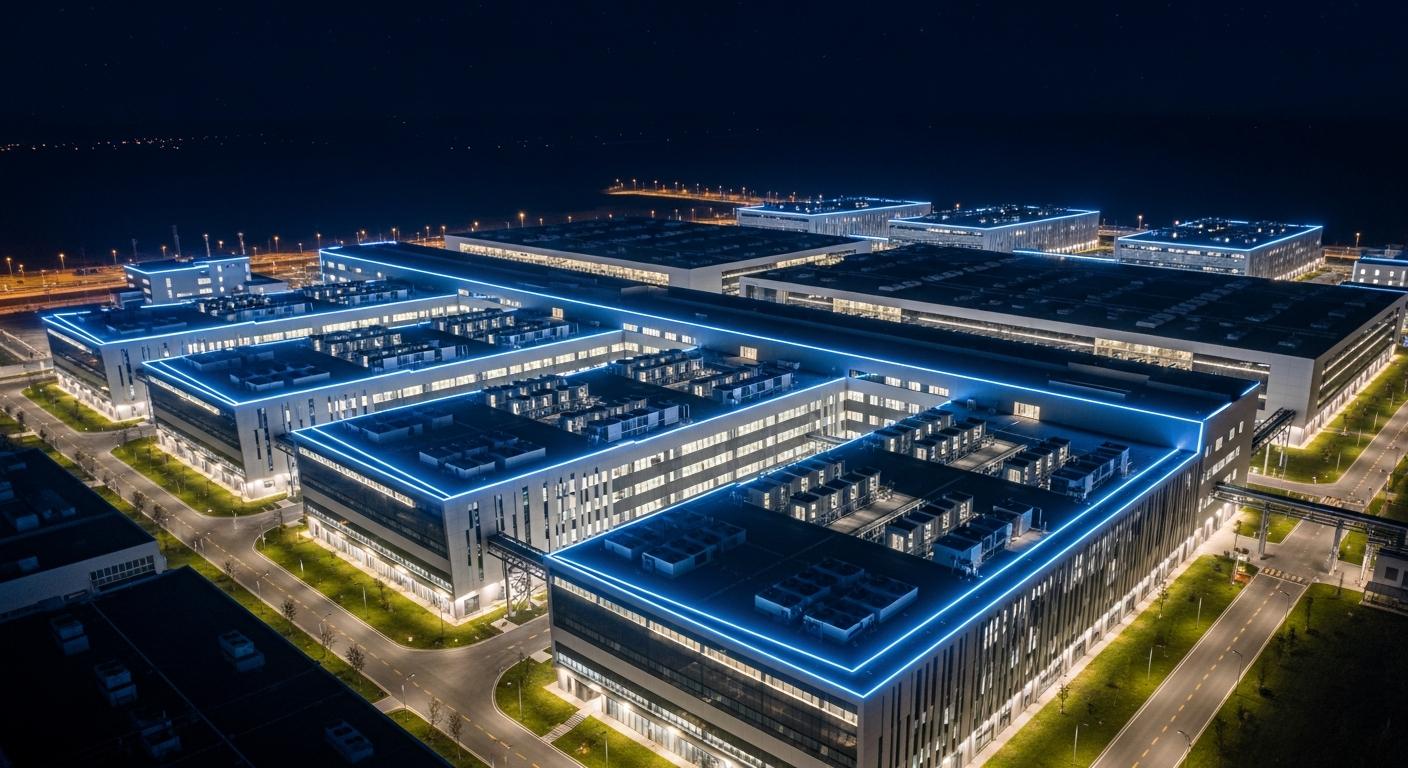 εξωτερικό ενός  κέντρου δεδομένων (data center)